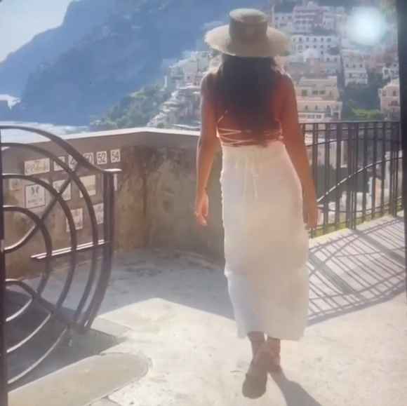 NWT Zara Linen Blend Midi Slit Front Strappy Dress - Picture 8 of 16